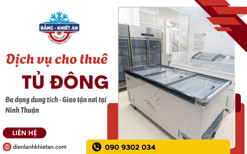 cho thuê tủ đông Ninh Thuận