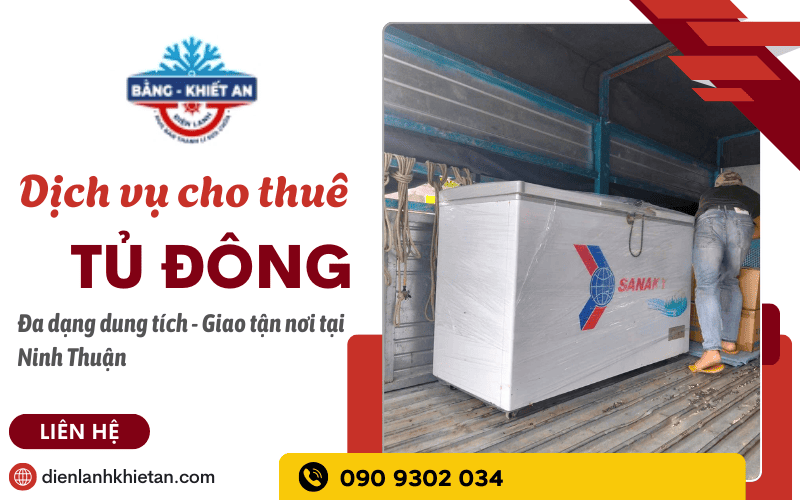 cho thuê tủ đông Ninh Thuận