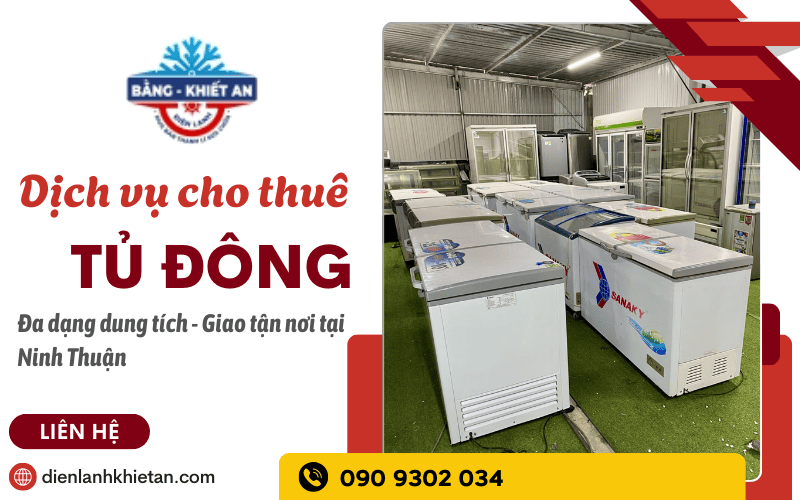 cho thuê tủ đông Ninh Thuận